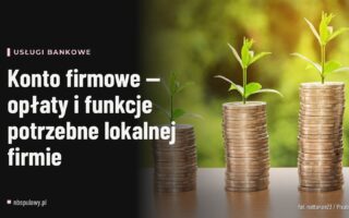 Konto firmowe — opłaty i funkcje potrzebne lokalnej firmie