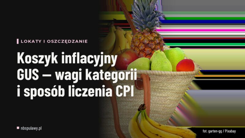 Koszyk inflacyjny GUS — wagi kategorii i sposób liczenia CPI