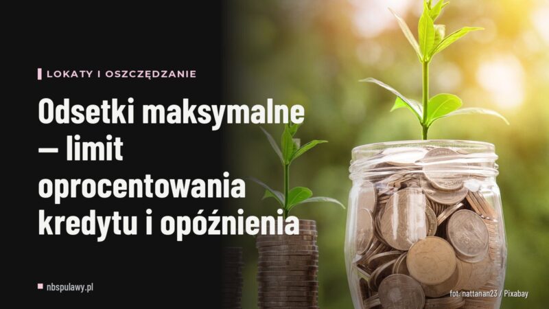 Odsetki maksymalne — limit oprocentowania kredytu i opóźnienia