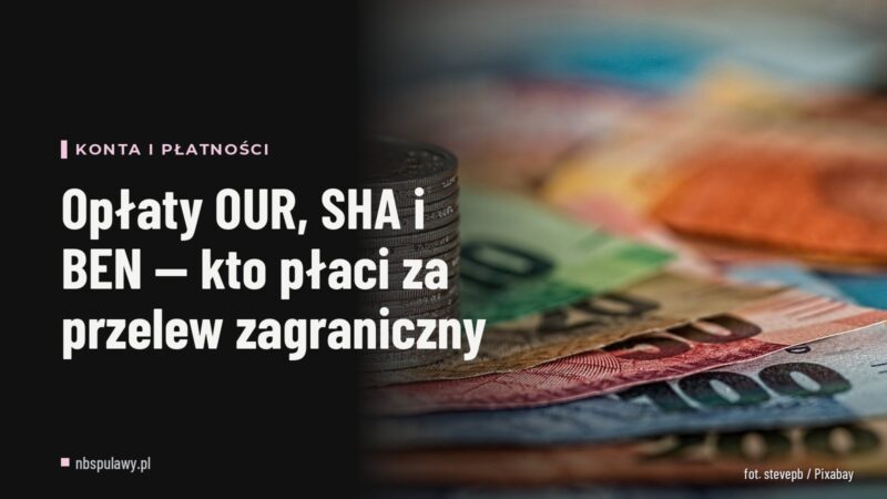 Opłaty OUR, SHA i BEN — kto płaci za przelew zagraniczny