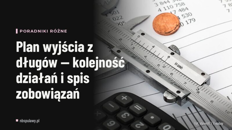 Plan wyjścia z długów — kolejność działań i spis zobowiązań